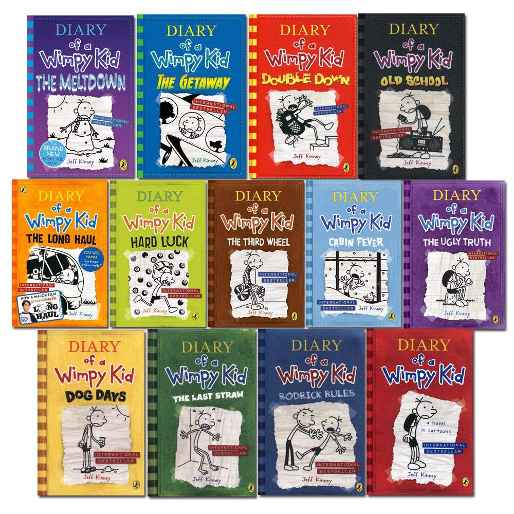 Diary of A Wimpy Kid Book 1 - 13 Collection complète de 13 livres (The Getaway , The Meltdown ) book