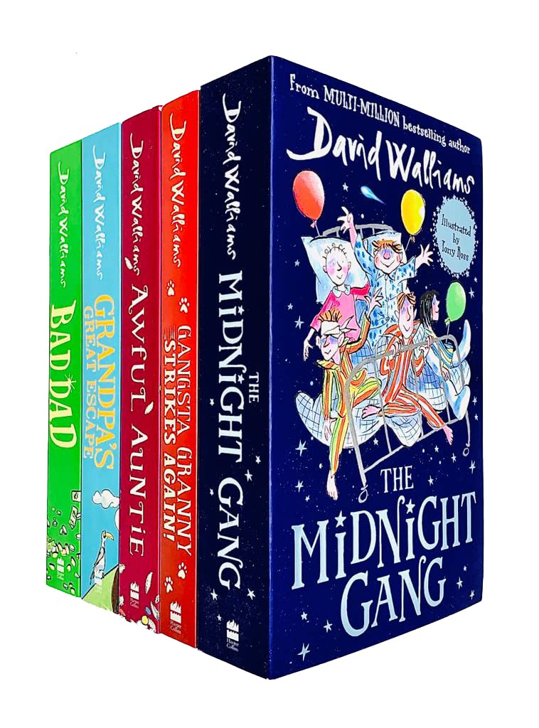 David walliams collection 5 books set (the ice monster , bad dad , grandpa great escape, midnight gang, awful auntie) Fiction