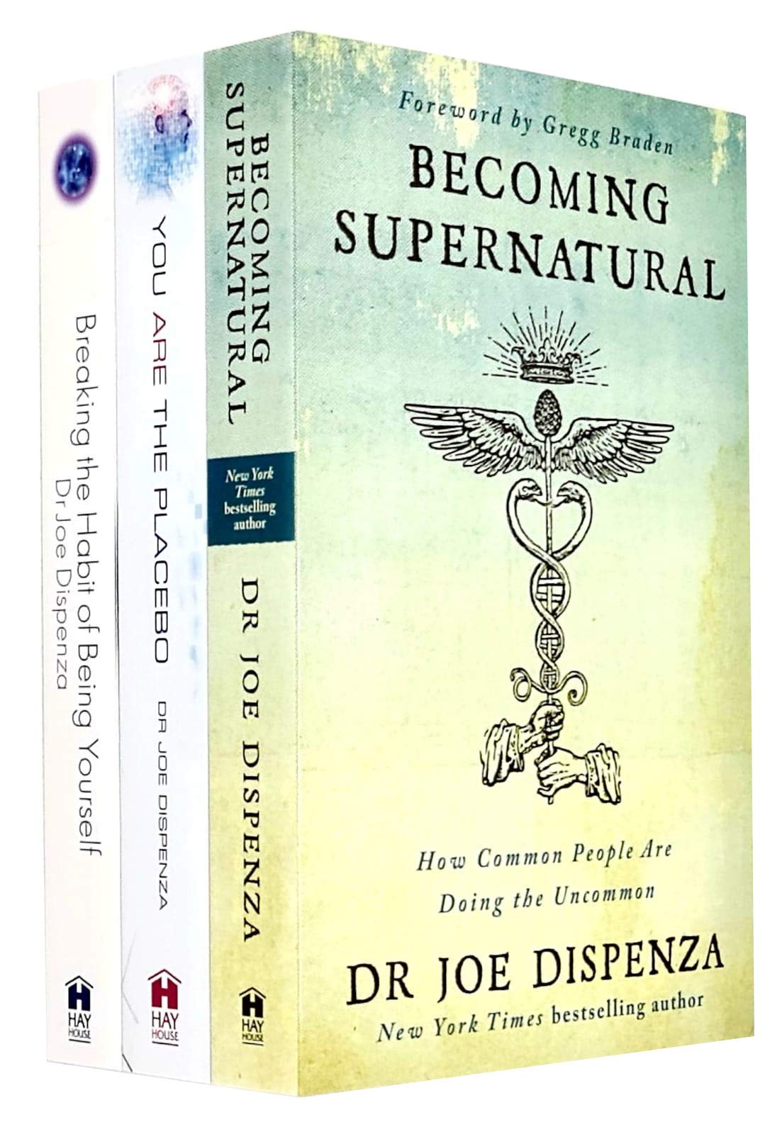 Joe Dispenza Collection 3 Books Set (Becoming Supernatural, You Are The Placebo, Breaking The Habit Of Being Yourself) Books