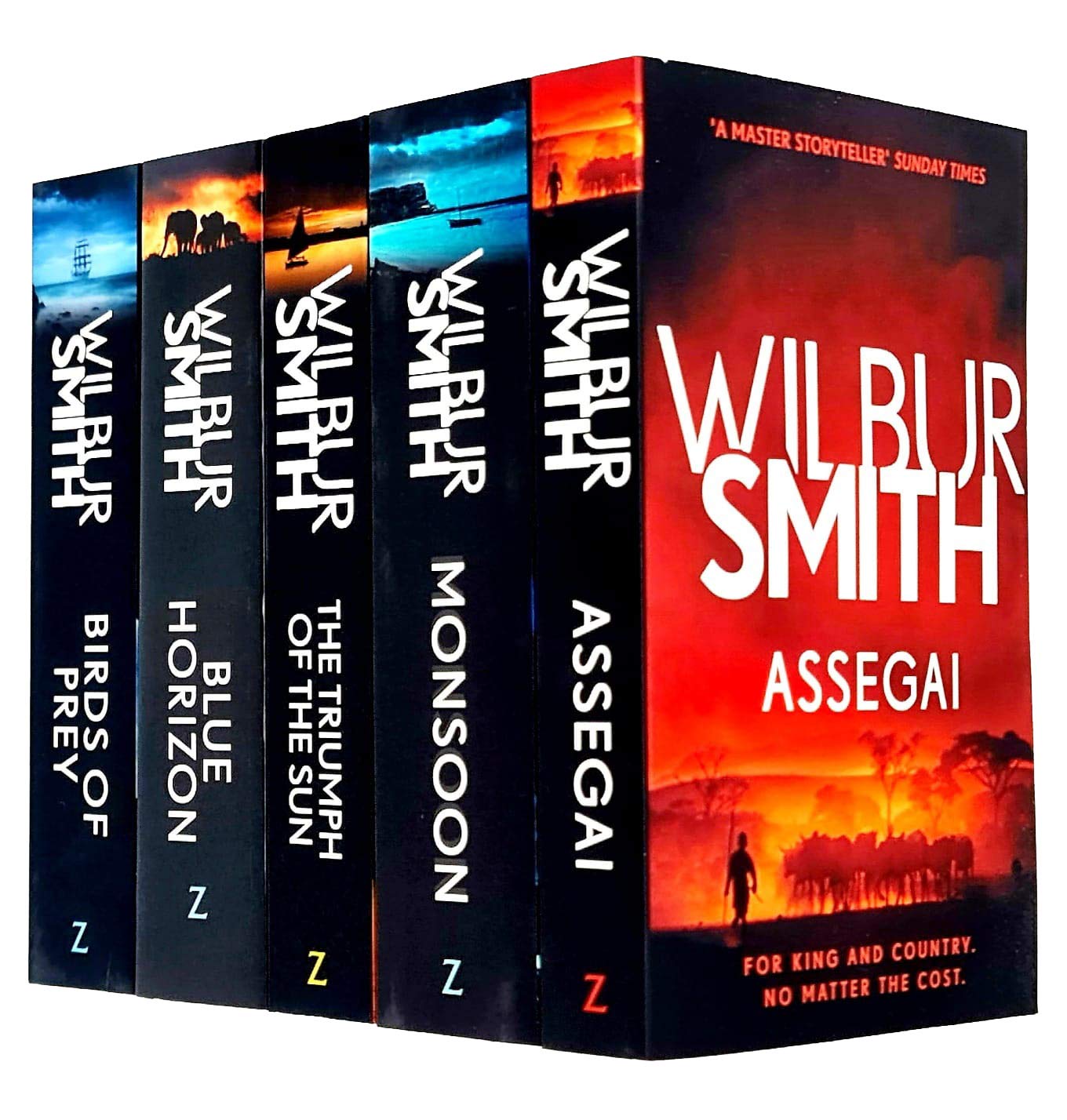 The Courtney Series, 5 Books 9 to 13 Collection set (Birds of Prey, Monsoon, Blue Horizon, The Triumph of the Sun, Assegai) Books