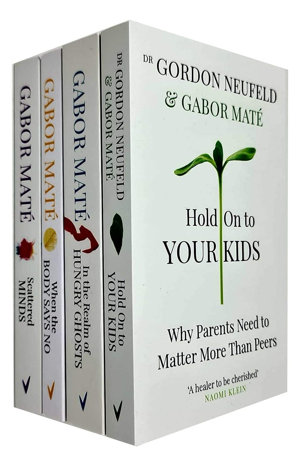When The Body Says No, In The Realm Of Hungry Ghosts, Hold On To Your Kids, Scattered Minds 4 Books Collection Set By Dr Gabor Maté Books