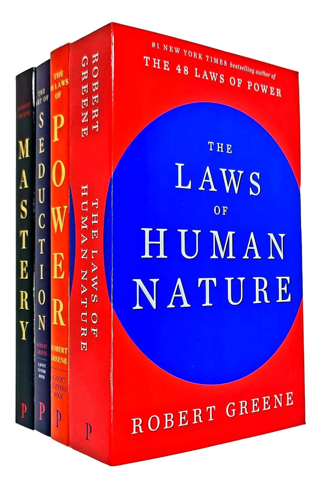 Robert Greene Collection 4 Books Set (The Art of Seduction, Mastery, The Concise 48 Laws of Power, The Laws of Human Nature) Business, Finance & Career