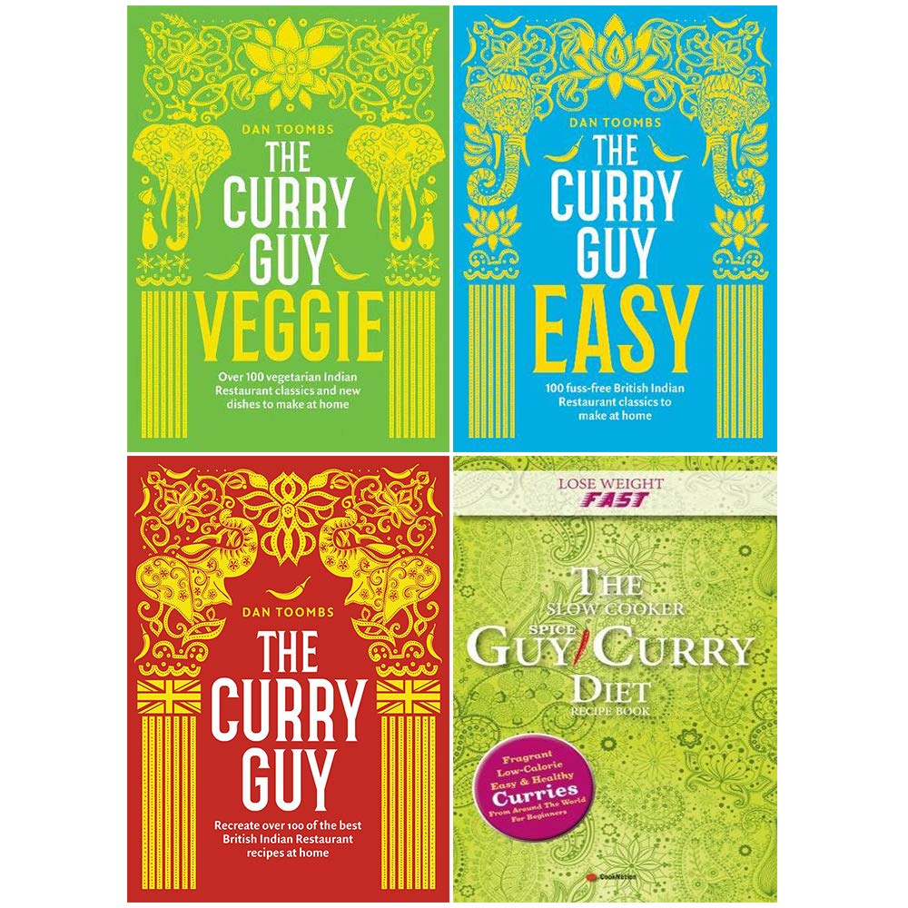 Dan Toombs The Curry Guy and Guy Curry Diet 4 Books Collection set ( Veggie , Easy , The Curry Guy , Lose Weight Fast The Slow Cooker Spice) Leisure, Home & Garden