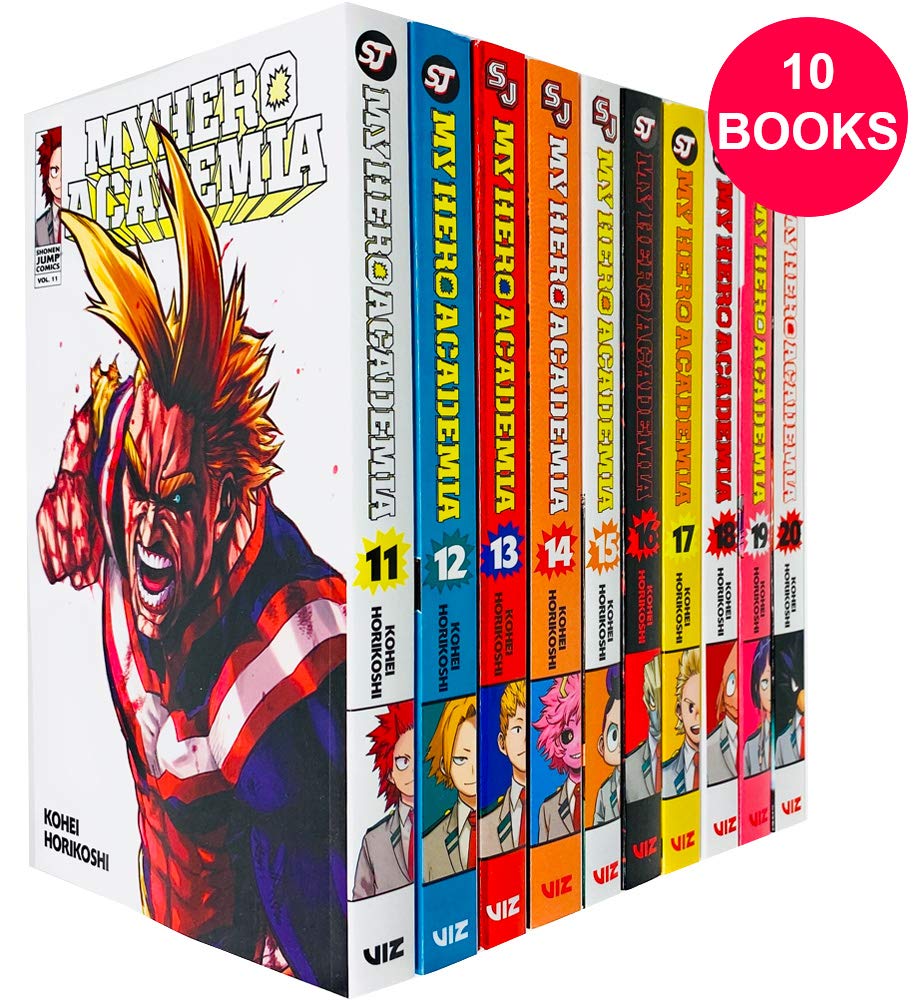 My Hero Academia Volume 11-20 Collection 10 Books Set Super Hero Graphic Novel Non-fiction