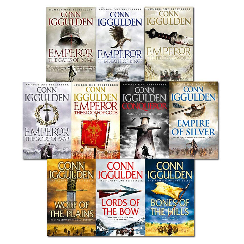 Emperor & Conqueror Series Collection 10 Books Set by Conn Iggulden Historical Fiction