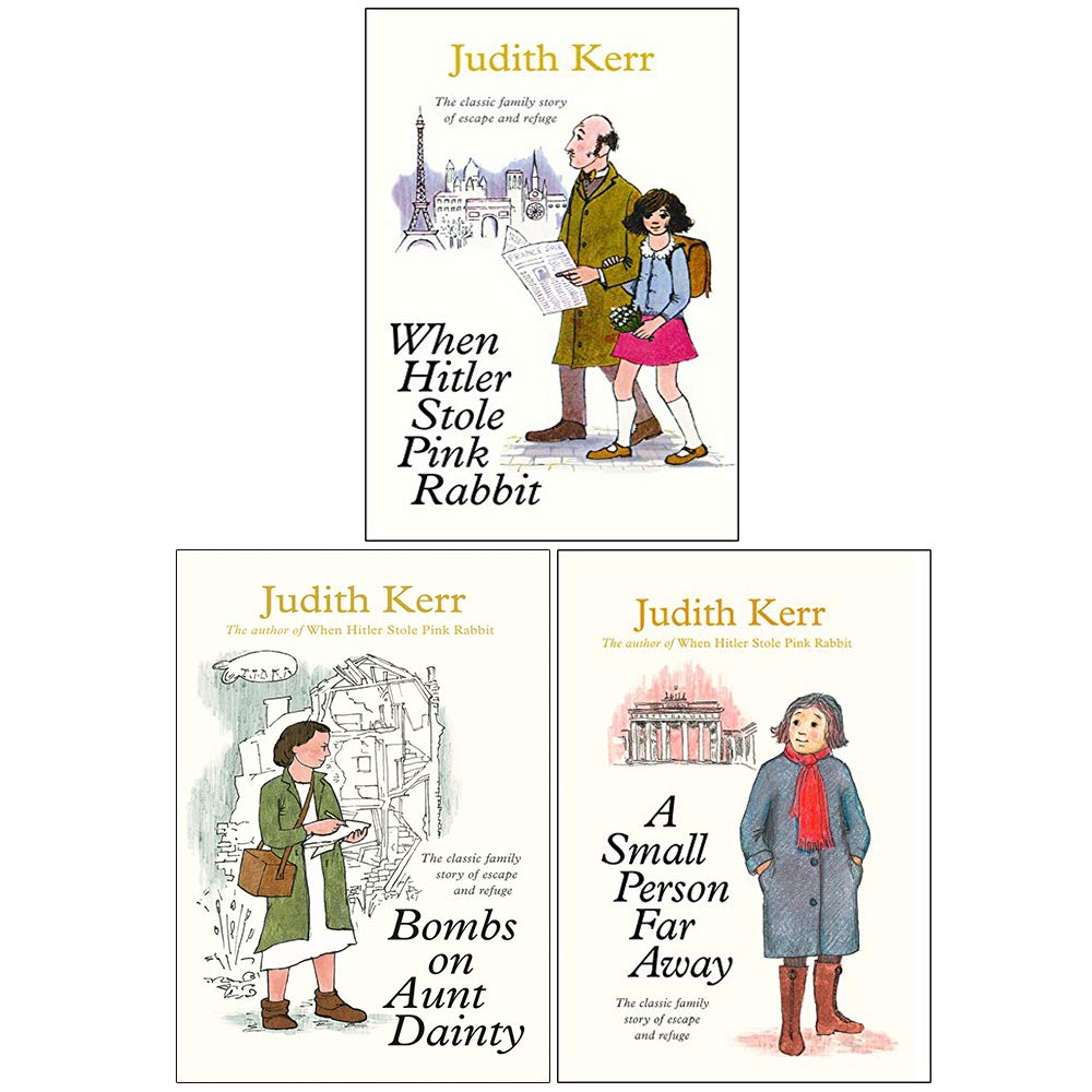 Judith Kerr Collection 3 Books Set (When Hitler Stole Pink Rabbit, Bombs on Aunt Dainty, A Small Person Far Away) Contemporary literature