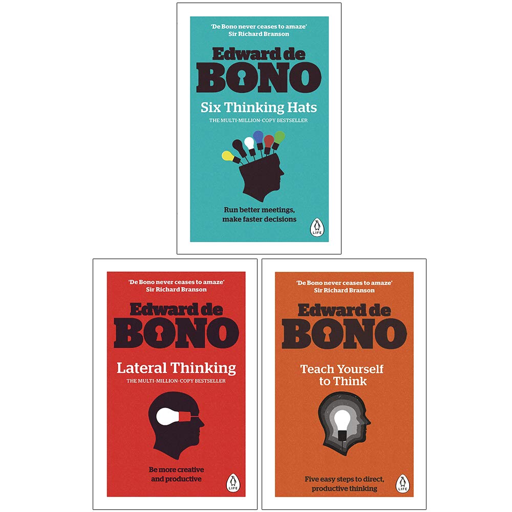 Edward de Bono Collection 3 Books Set (Six Thinking Hats, Lateral Thinking, Teach Yourself To Think) book