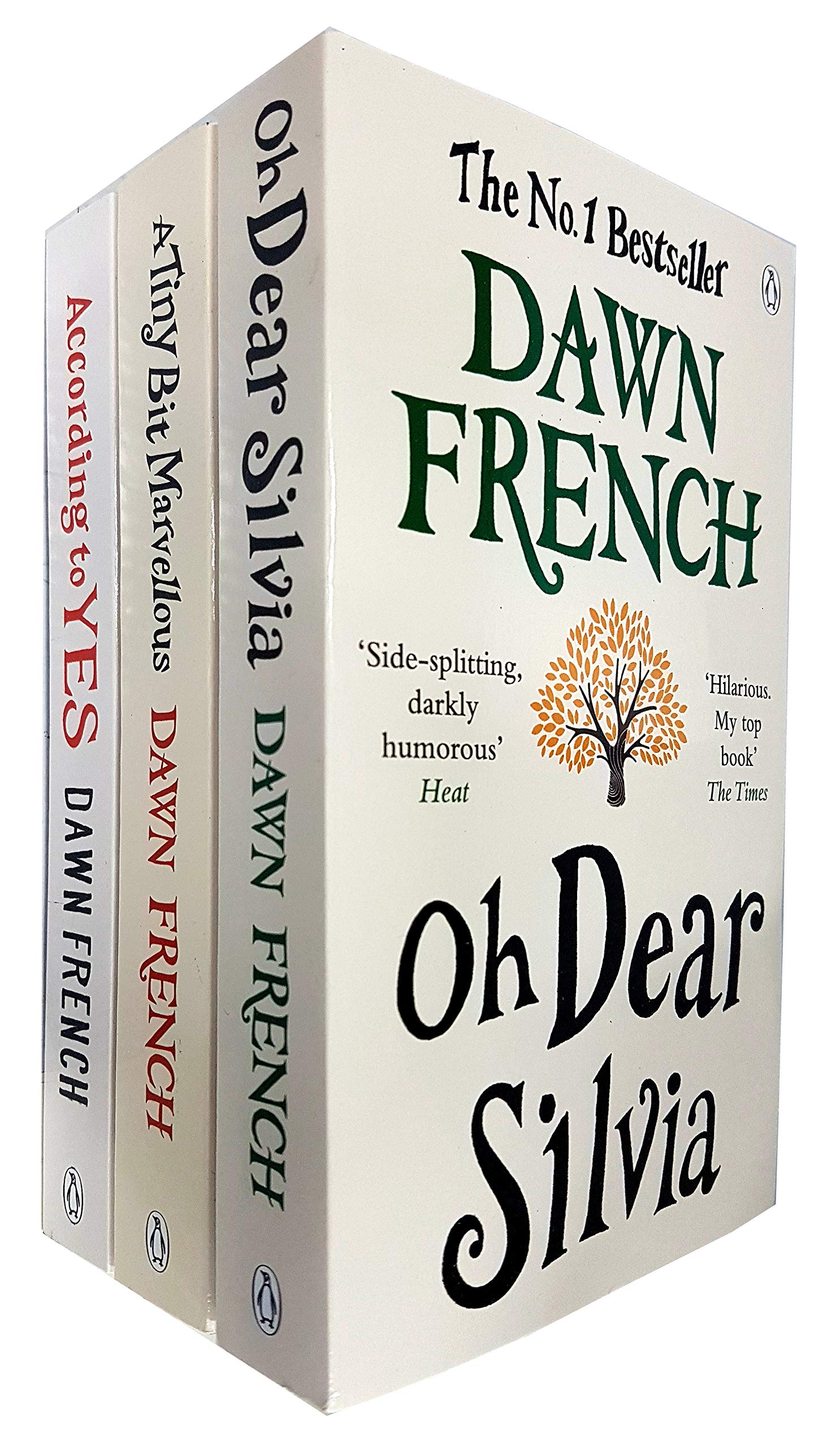 Dawn French Collection 3 Books Set (According to Yes, A Tiny Bit Marvellous, Oh Dear Silvia) Humour & Satire