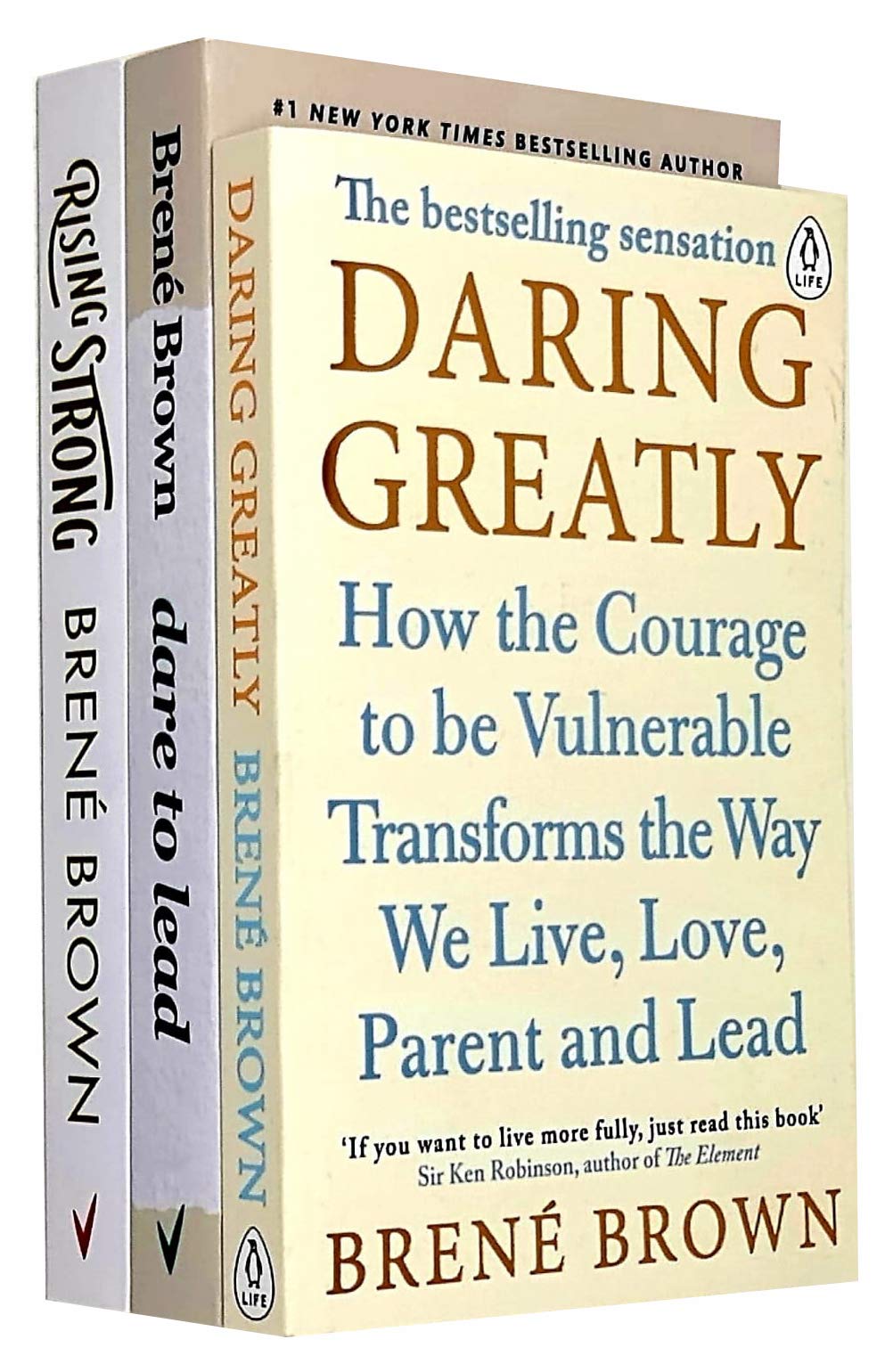 Dare to Lead, Daring Greatly, Rising Strong 3 Books Collection Set by Brené Brown Books