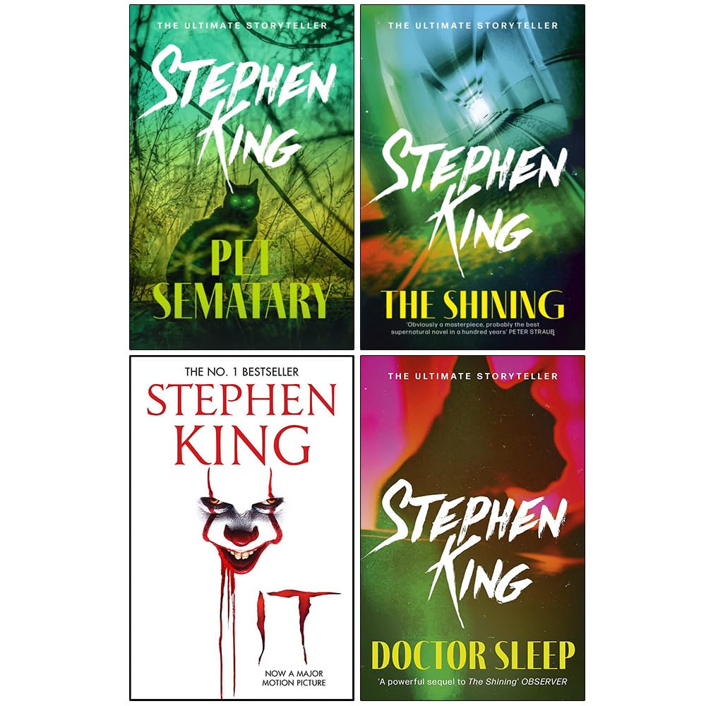 Stephen King Collection 4 Books Set (Pet Sematary, The Shining, It, Doctor Sleep) Contemporary literature