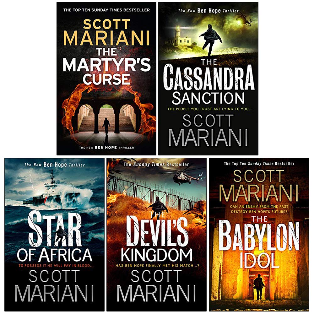 Scott Mariani Collection Ben Hope Series 3: 5 Books Set (The Martyr's Curse, The Cassandra Sanction, Star of Africa, The Devil's Kingdom, The Babylon Idol) Contemporary literature Books