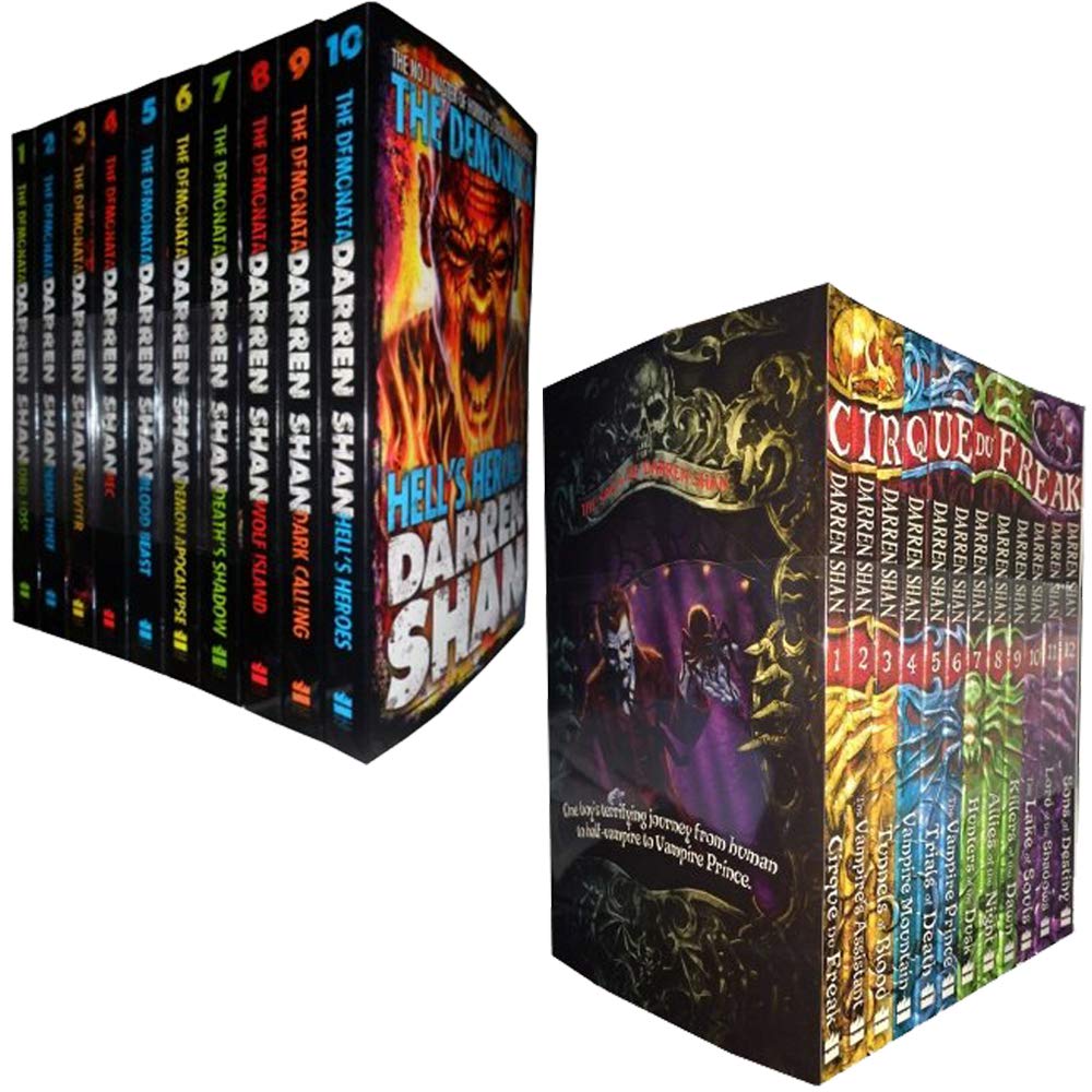 Cirque Du Freak Series & Demonata Series 22 Books Set By Darren Shan Horror & Creepy