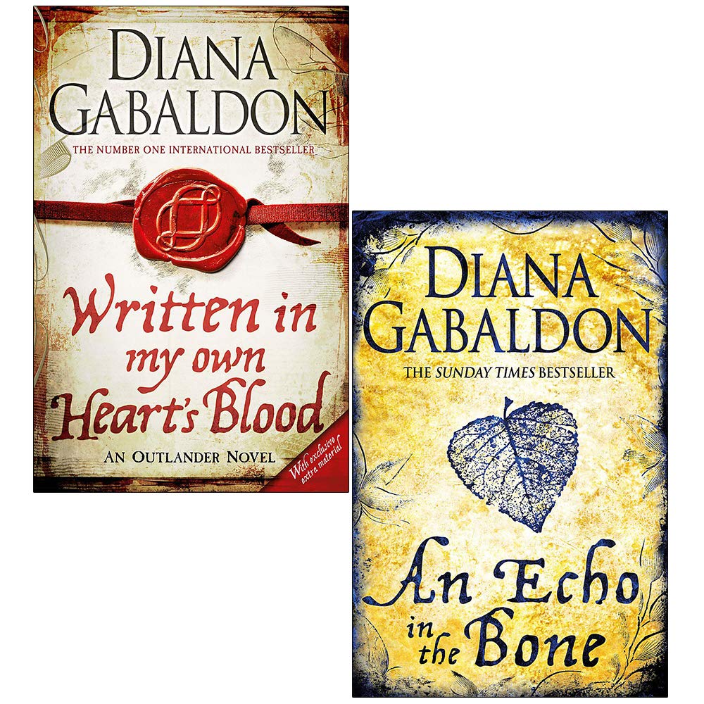 Outlander Series 2 Books Set By Diana Gabaldon (An Echo in the Bone, Written in My Own Heart's Blood) Contemporary literature Books