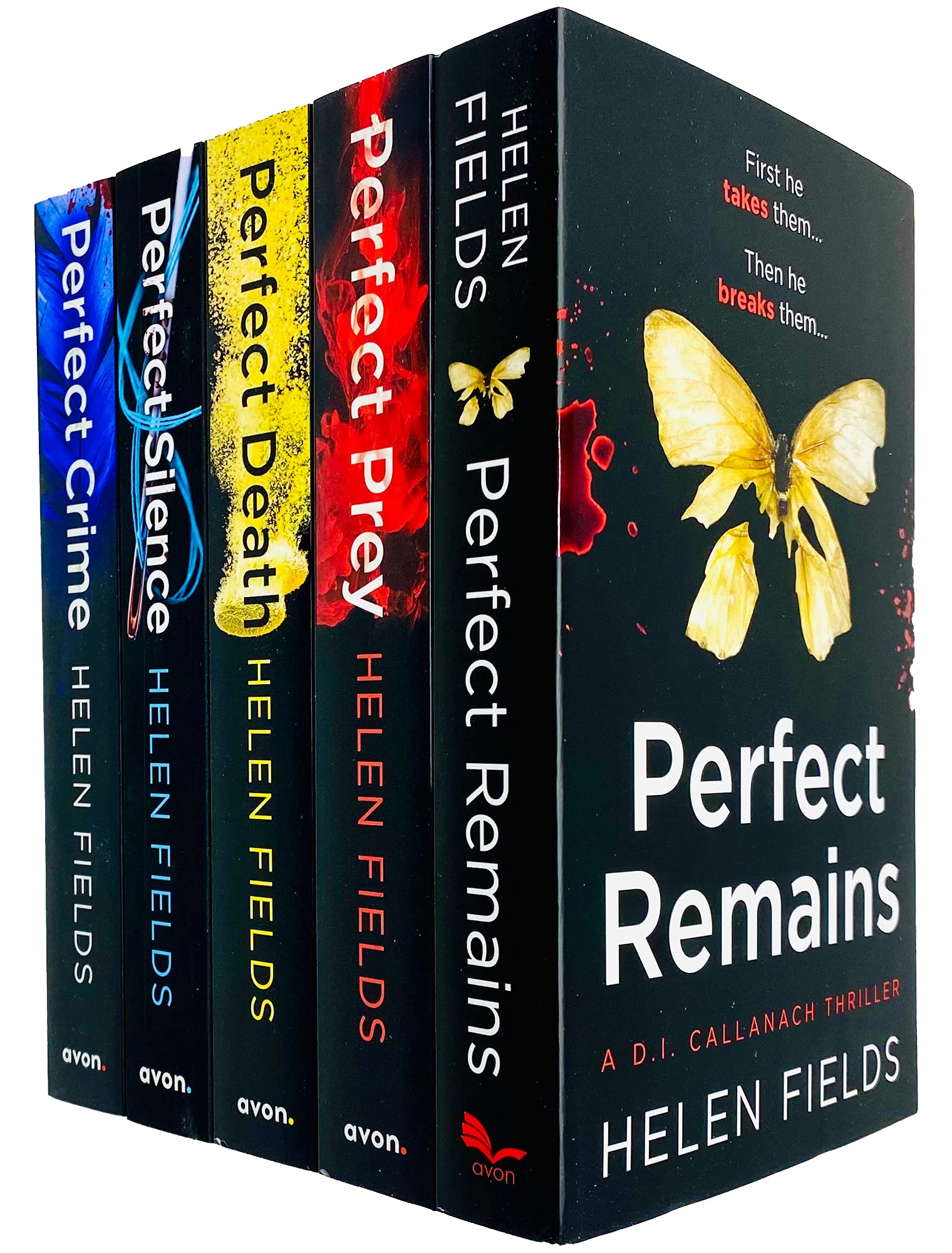 Eine DI Callanach Thriller-Serie, Bücher 1–5, Sammelset von Helen Fields (Perfect Remains, Perfect Prey, Perfect Death, Perfect Silence & Perfect Crime) Detective & CSI