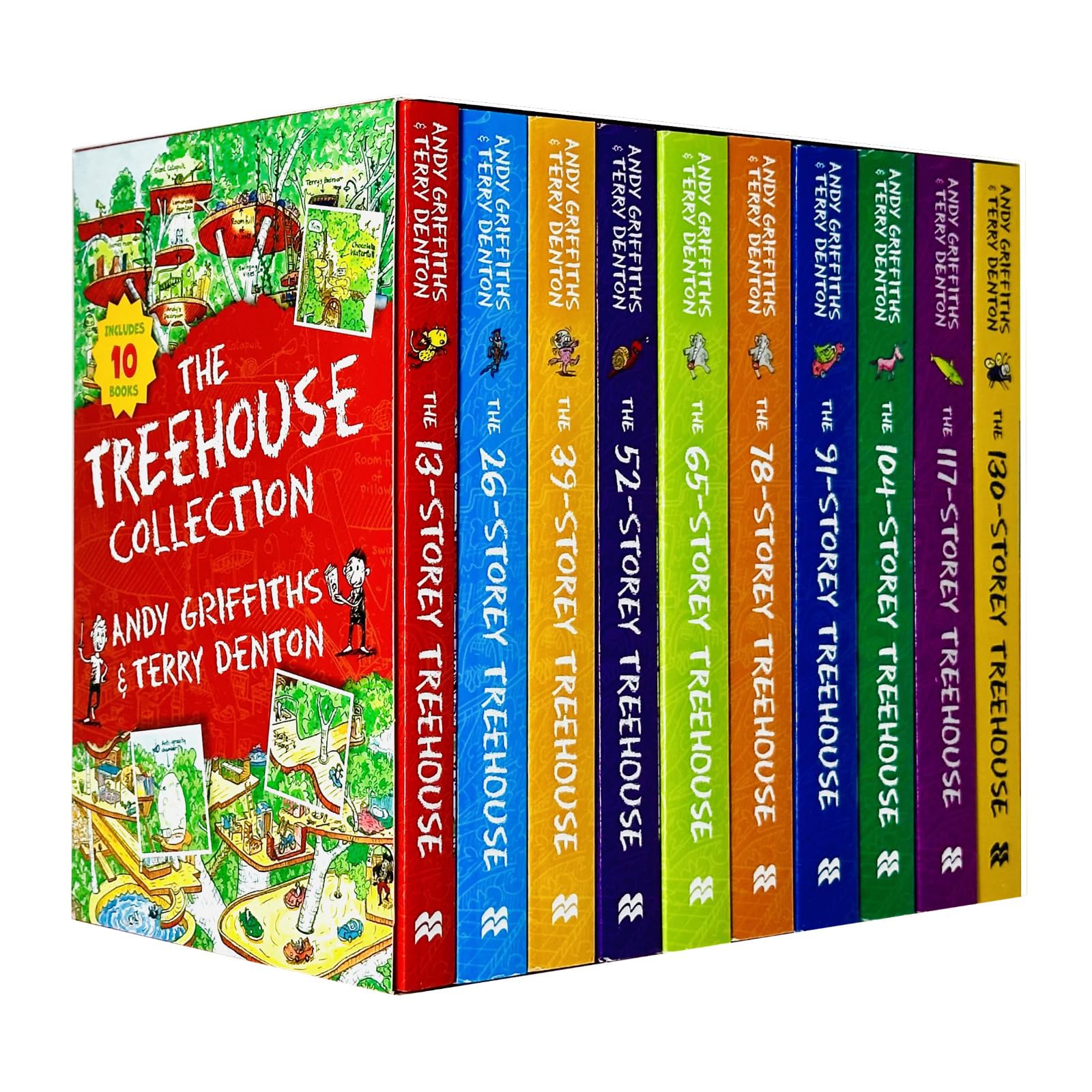 The Treehouse Series 10 Books Collection Set By Andy Griffiths (Storey-Treehouse-13,26,39,52,65,78,91,104,117 & World Book Day) Children's books