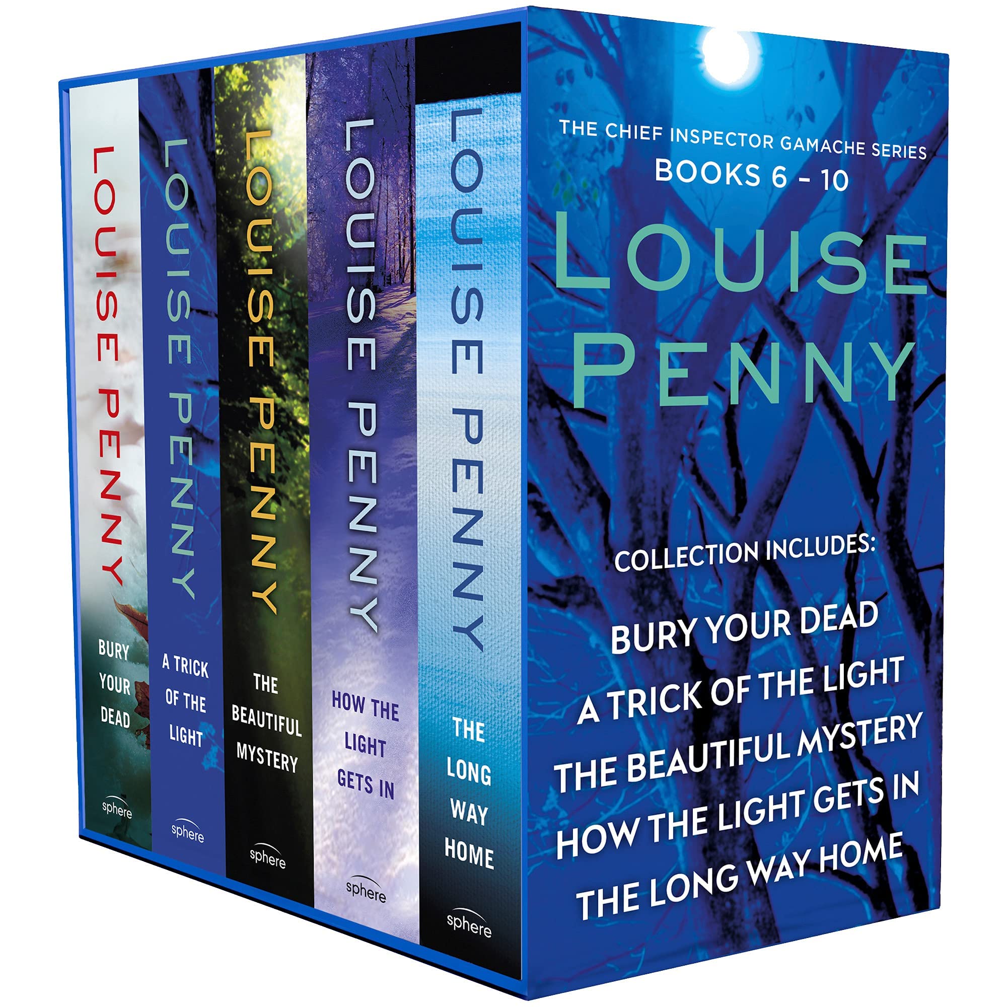 Chief Inspector Gamache Book Series 6-10 Collection 5 Books Set (Bury Your Dead, A Trick Of The Light, The Beautiful Mystery, How The Light Gets In, The Long Way Home) Contemporary literature Books