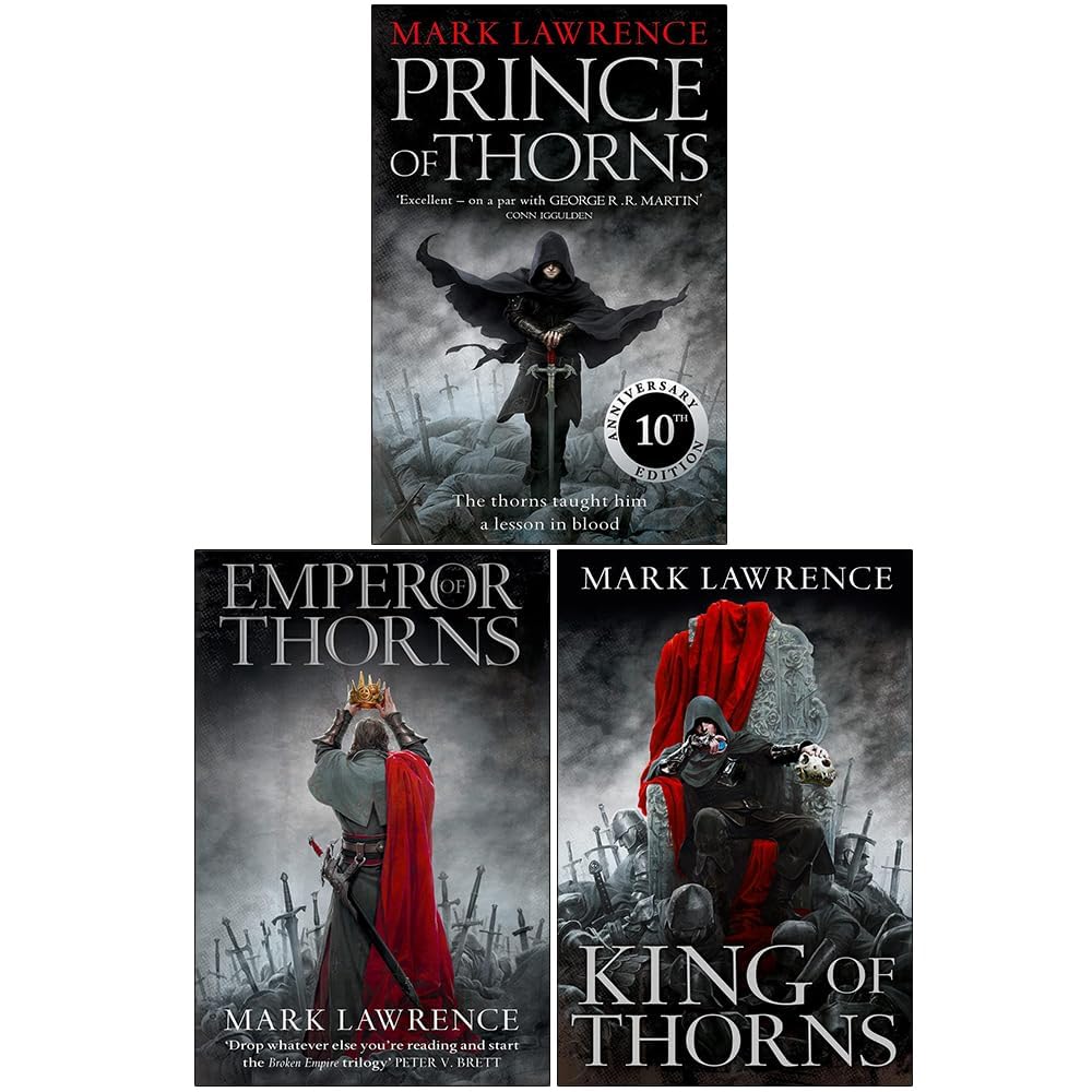 The Broken Empire Trilogy 3 Books Set By Mark Lawrence (Prince of Thorns, King of Thorns, Emperor of Thorns) Contemporary literature