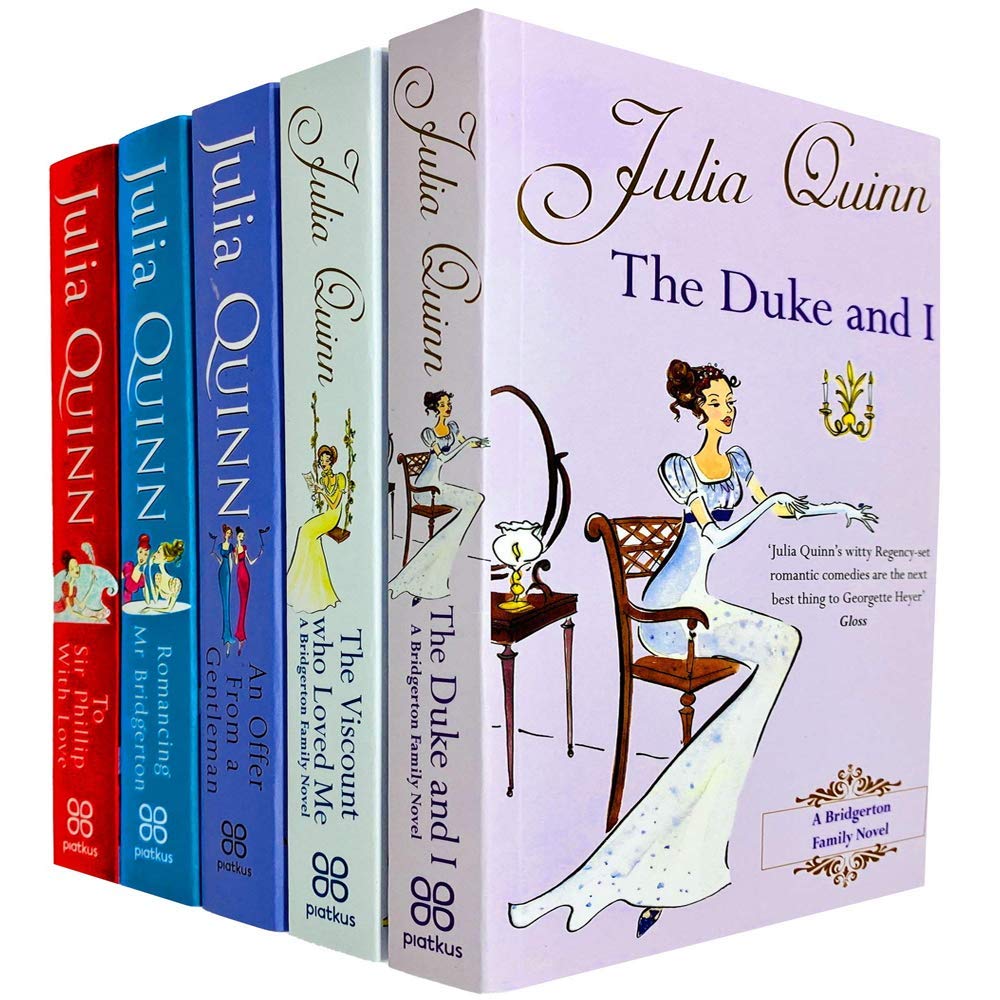 Julia Quinn Bridgerton Family Series 1- 5 Books Collection Set (The Duke And I, The Viscount Who Loved Me, An Offer From A Gentleman, Romancing Mr Bridgerton, To Sir Phillip, With Love) book