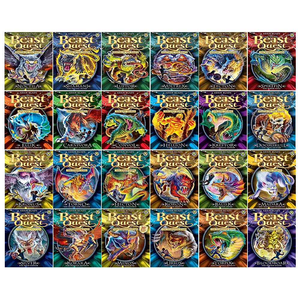 Beast Quest Series 7 - 10 Box Sets 24 Books Collection (Series 7 Books 1 -6, Series 8 Books 1 - 6, Series 9 Books 1 - 6, Series 10 Books 1 - 6) Contemporary literature Books