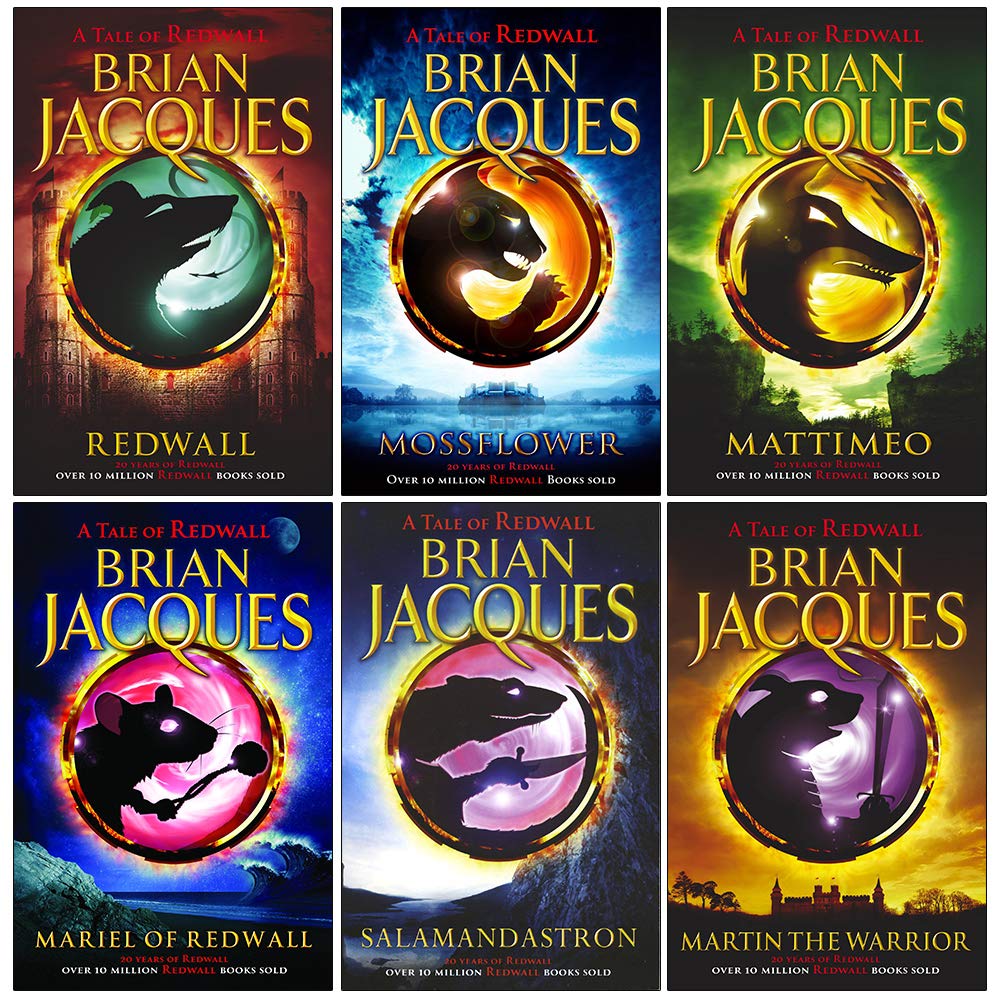 Redwall Book Series 1 to 6 Books Collection Set By Brian Jacques (Redwall, Mossflower, Mattimeo, Mariel Of Redwall, Salamandastron, Martin the Warrior) Fiction