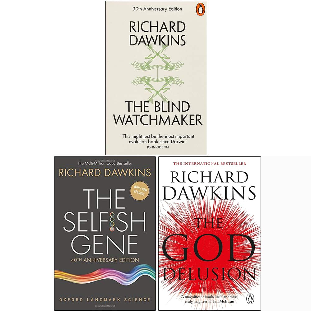 Richard Dawkins 3-Bücher-Sammlungsset (Der blinde Uhrmacher, Das egoistische Gen, Der Gotteswahn) Business, Finance & Career