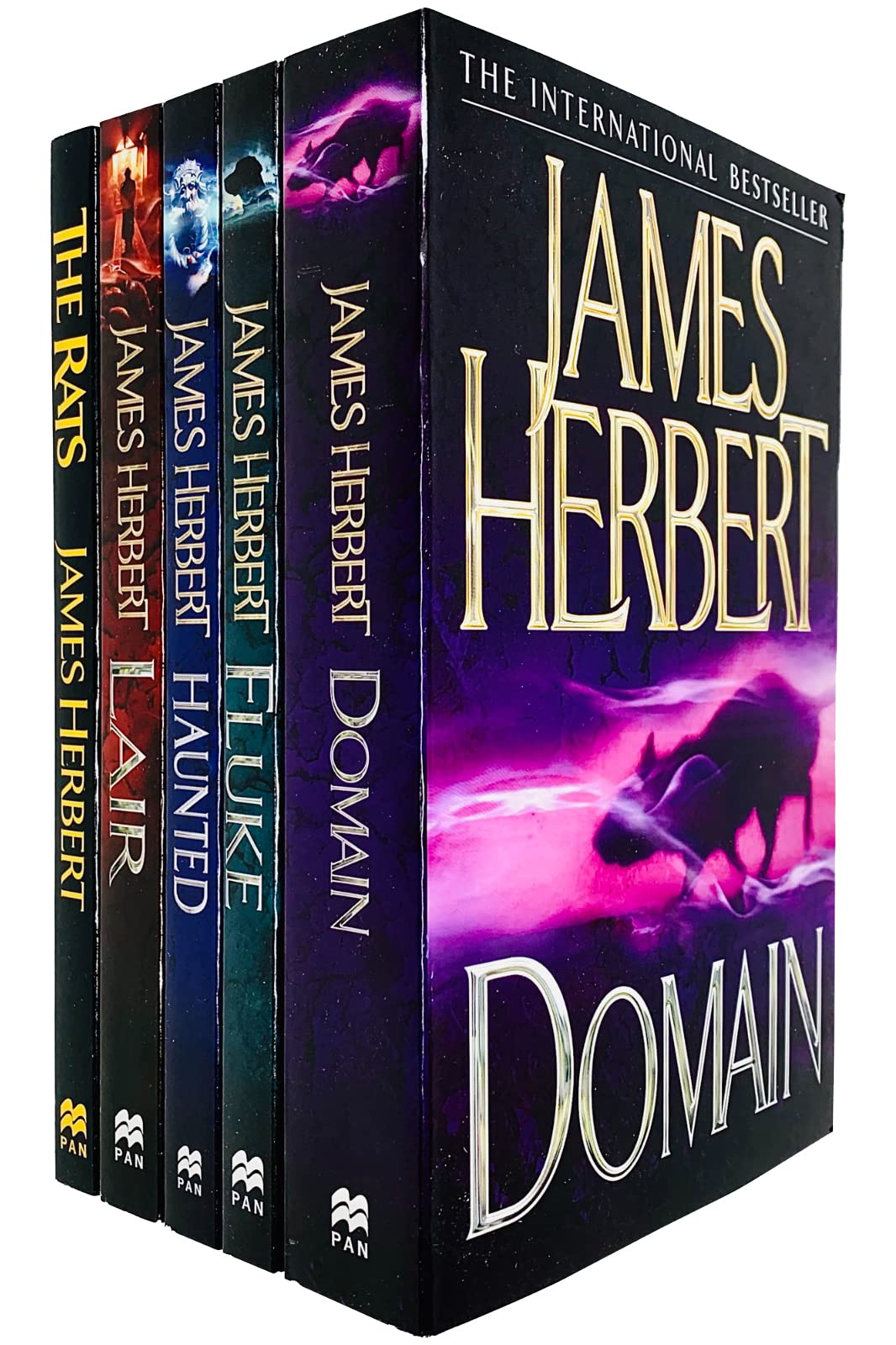 James Herbert Collection 7 Books Set (The Rats, Lair, Domain, Fluke, Haunted, ’48, The Ghosts of Sleath) Horror & Mystery