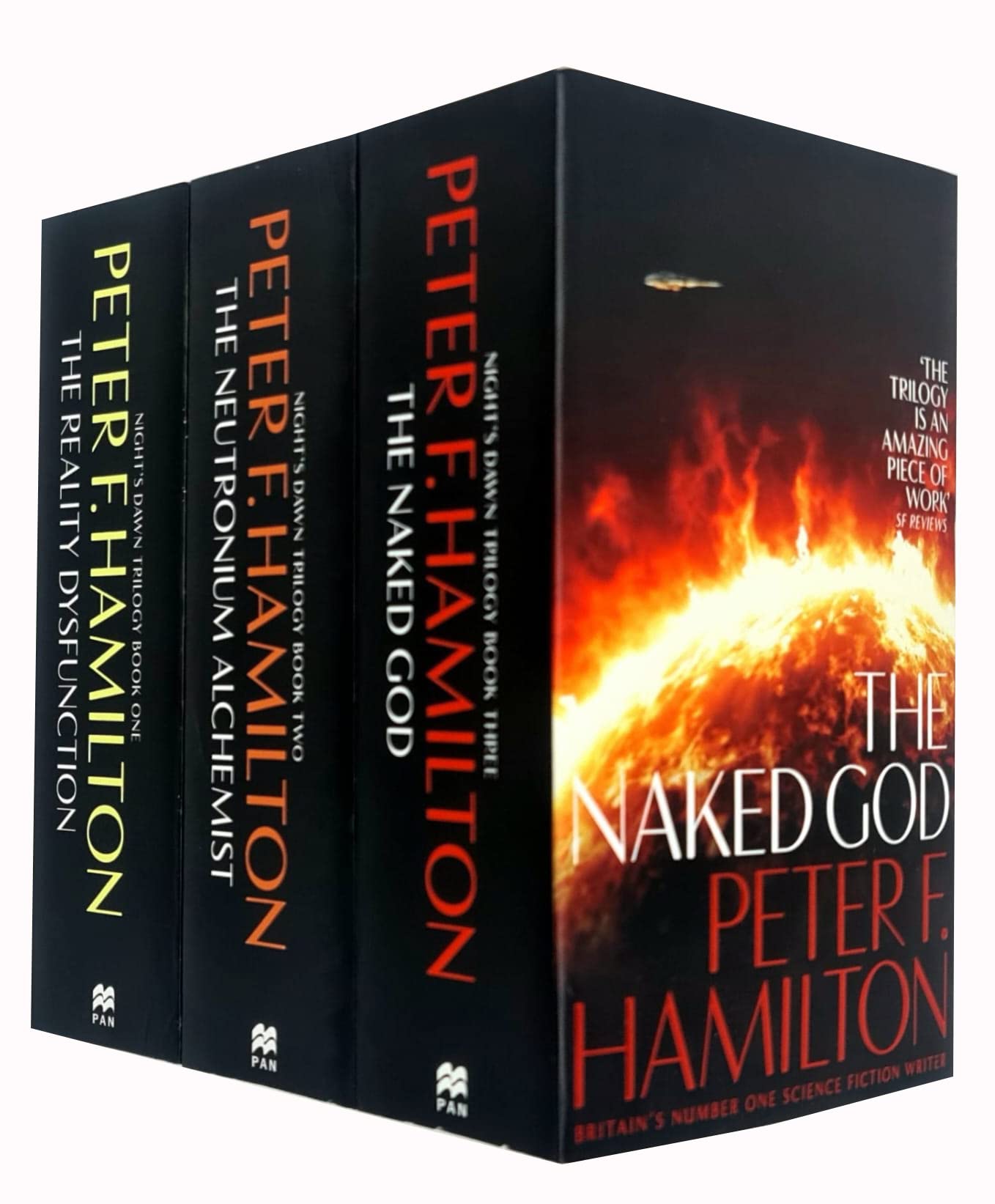 Nights Dawn Trilogy 3 Books Collection Set By Peter F. Hamilton (The Reality Dysfunction, The Neutronium Alchemist, The Naked God) Contemporary literature