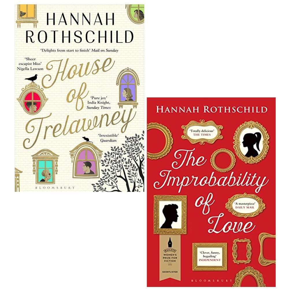 House of Trelawney & The Improbability of Love By Hannah Rothschild 2 Books Collection Set - Hannah Rothschild Medicine