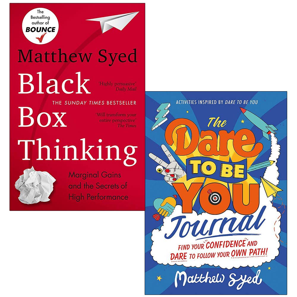 Black Box Thinking & The Dare To Be You Journal von Matthew Syed Collection, 2-Bücher-Set Business, Finance & Career