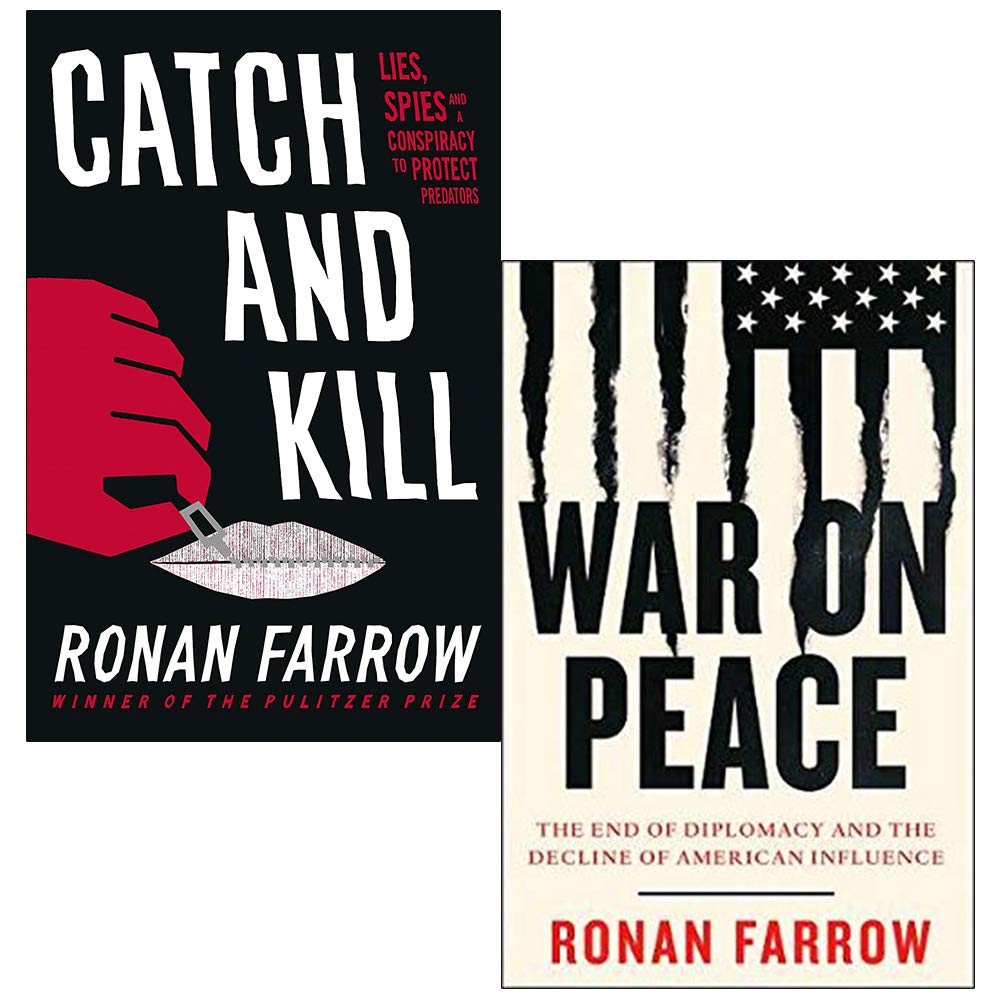 Catch and Kill Lies, Spies and a Conspiracy to Protect Predators & War on Peace By Ronan Farrow 2 Books Collection Set Politics & History