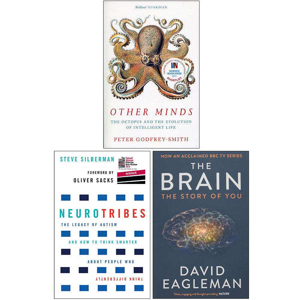 Other Minds, NeuroTribes, The Brain The Story of You 3 Books Collection Set Medicine
