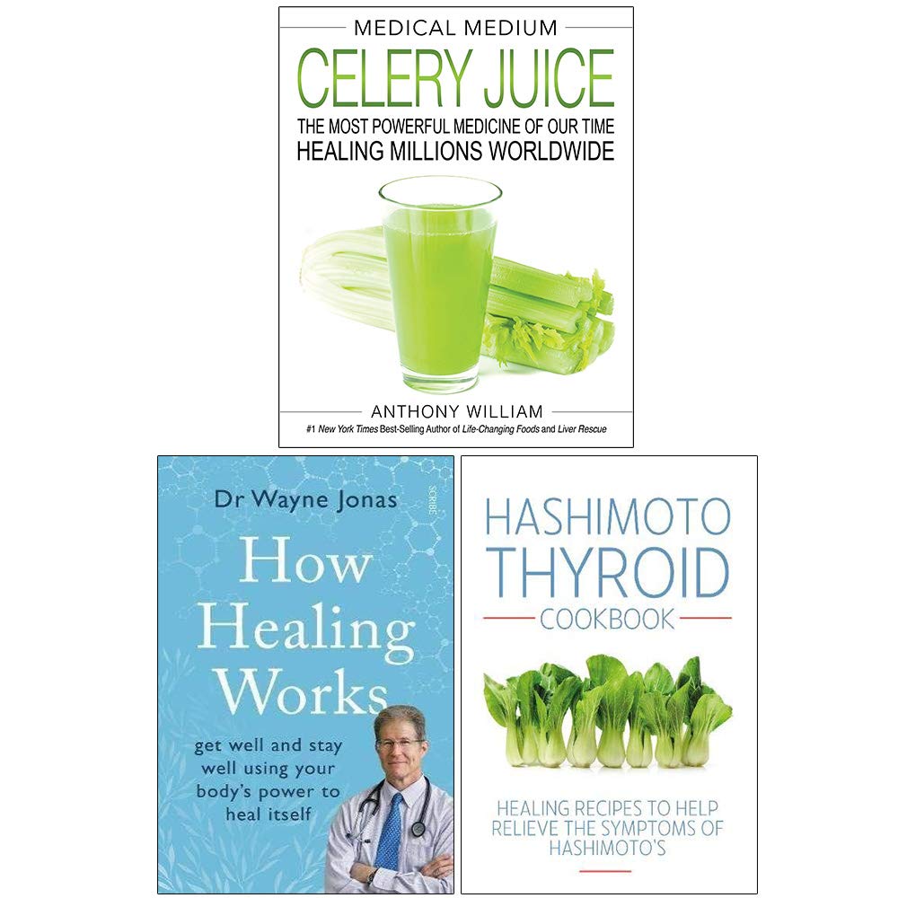 Medical Medium Celery Juice , How Healing Works, Hashimoto Thyroid Cookbook 3 Books Collection Set Health, Nutrition & Fitness