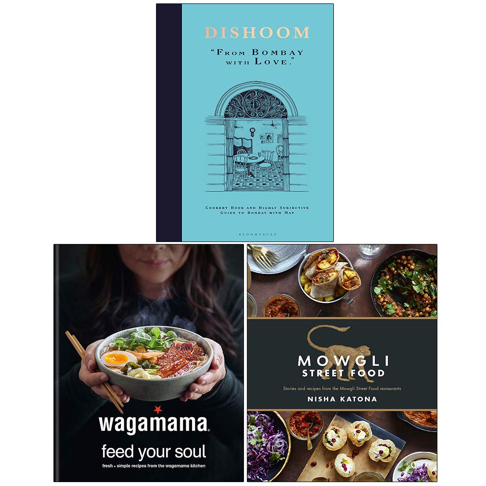 Dishoom From Bombay with Love, Wagamama Feed Your Soul, Mowgli Street Food 3-Bücher-Sammlungsset Cooking & Enjoying