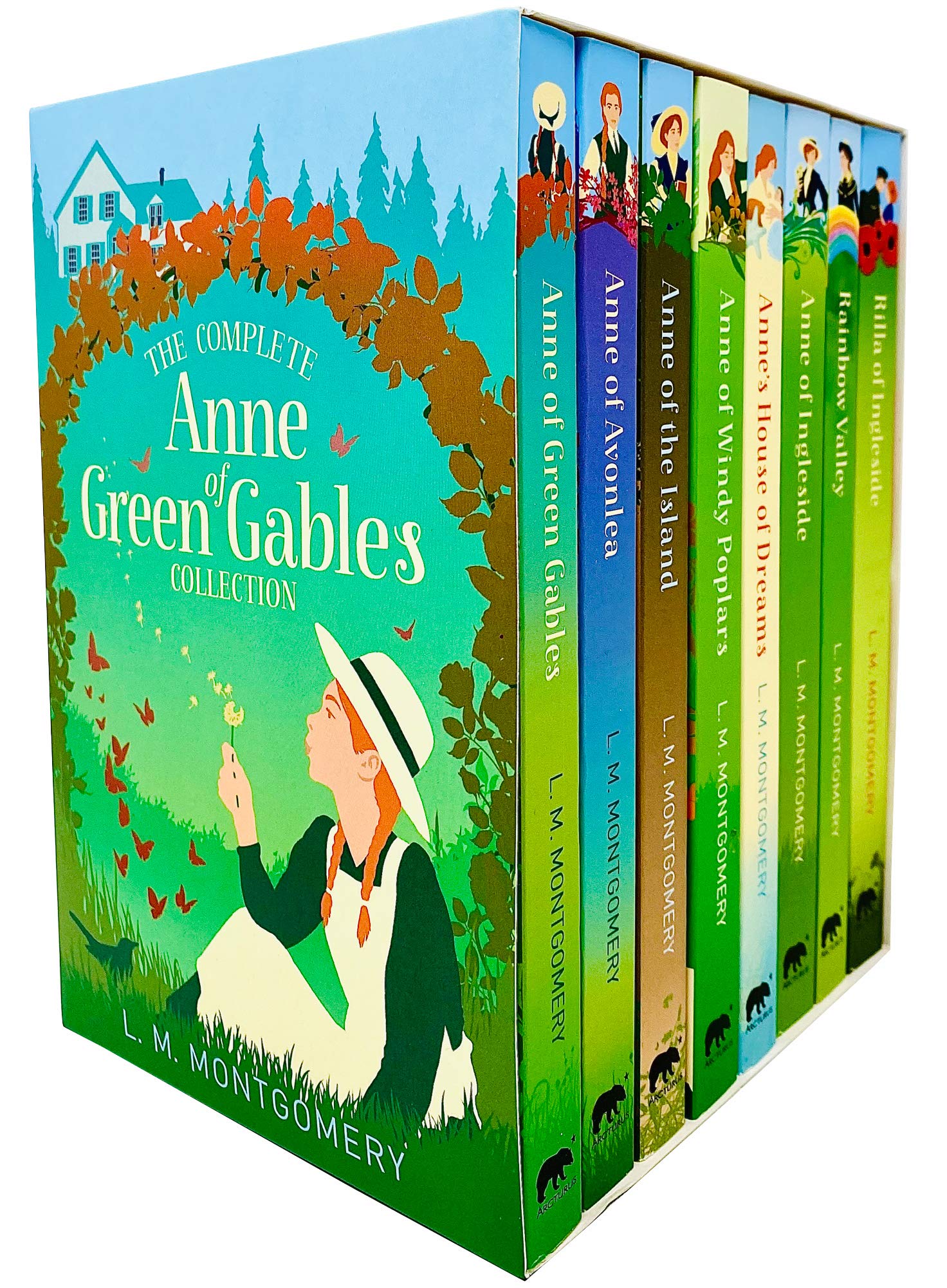 The Complete Anne of Green Gables Collection 8 Books Box Set by L. M. Montgomery (Anne of Green Gables, Avonlea, Island, Windy Poplars, House of Dreams, Ingleside, Rainbow Valley & Rilla of Ingleside) Fiction