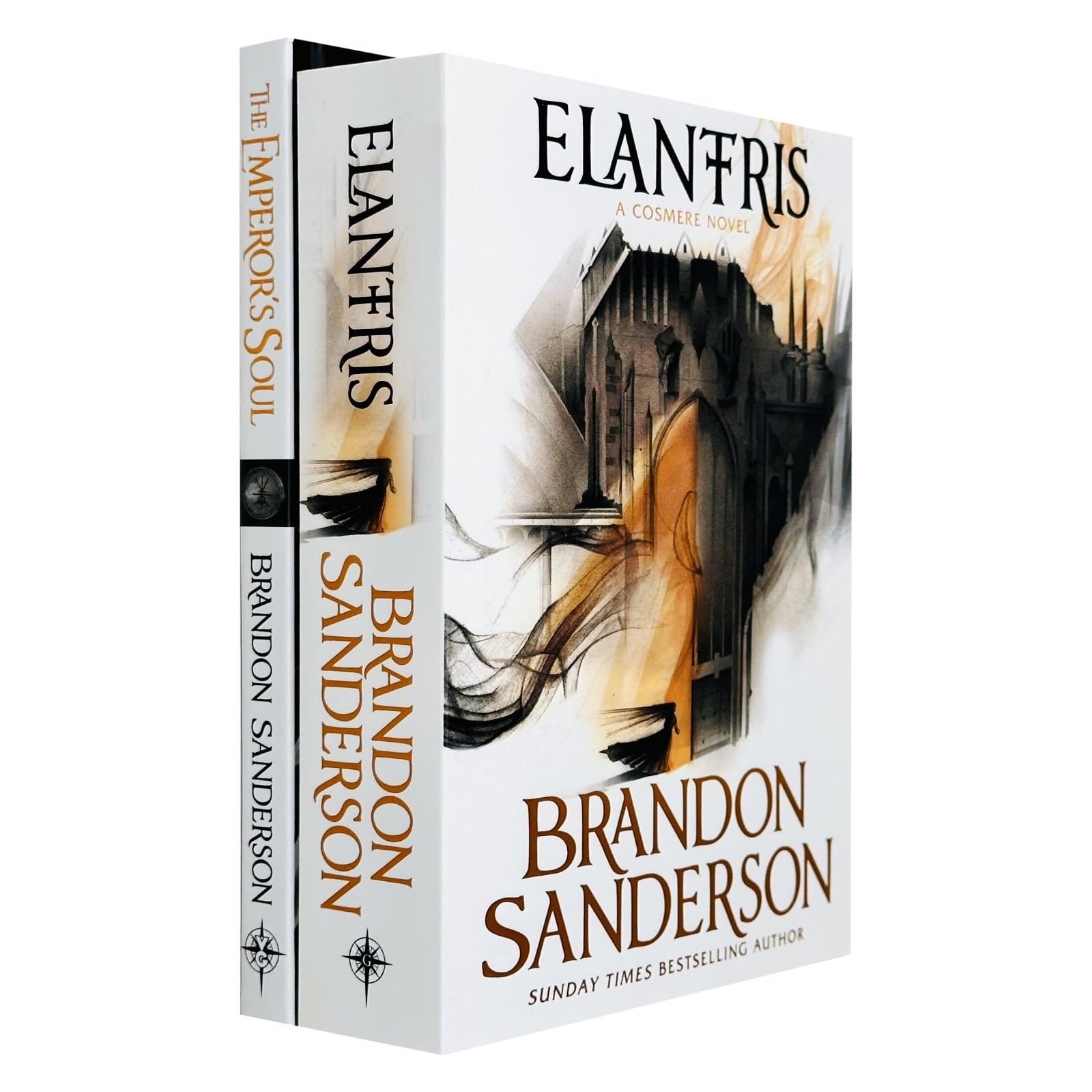 Elantris Series Collection 2 Books Set By Brandon Sanderson (Elantris: 10th Anniversary Edition, The Emperor's Soul) Contemporary literature