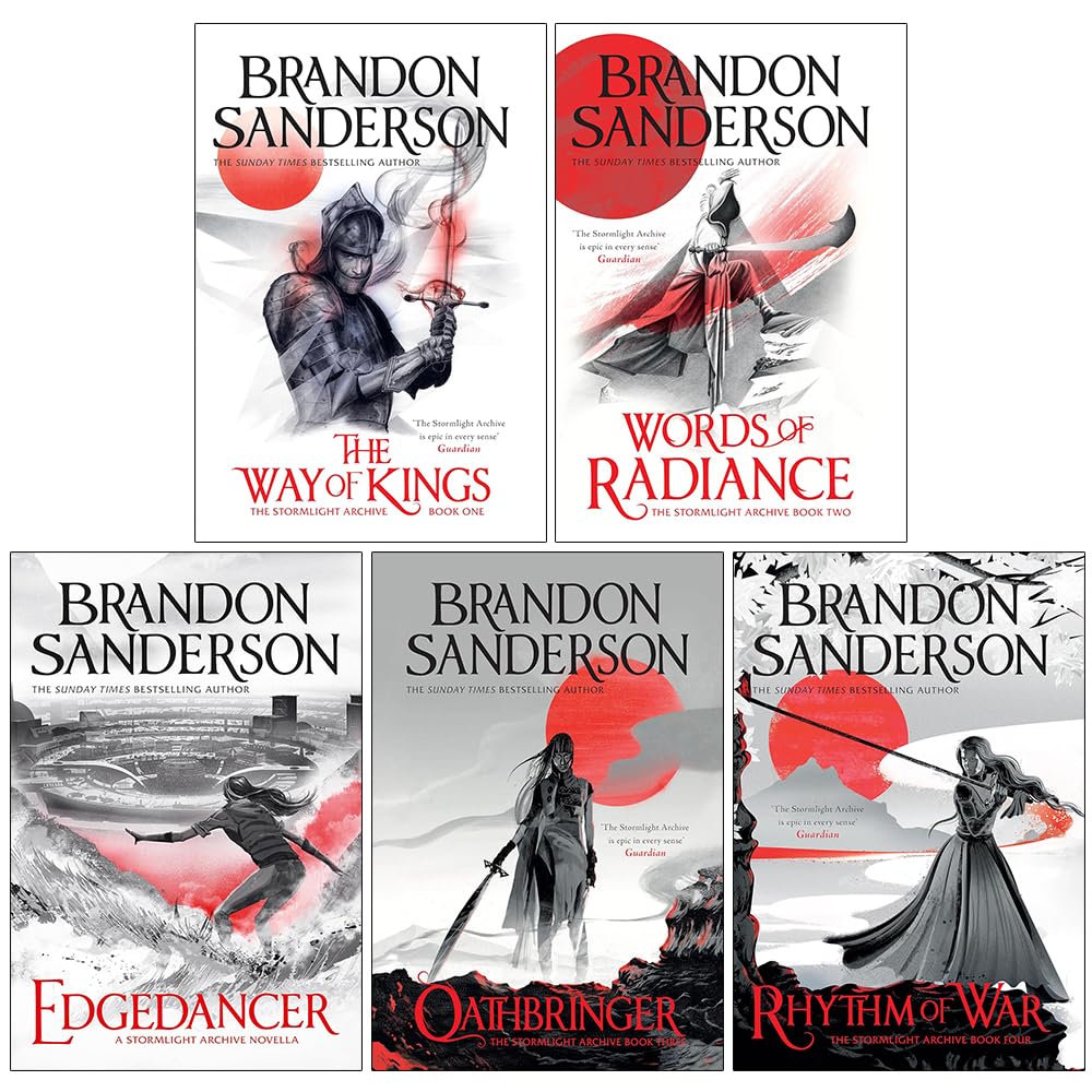 The Stormlight Archive Series 6 Books Collection Set by Brandon Sanderson (Words of Radiance Part 1 & 2, The Way of Kings Part 1 & 2 & Oathbringer Part 1 & 2) Contemporary literature Books