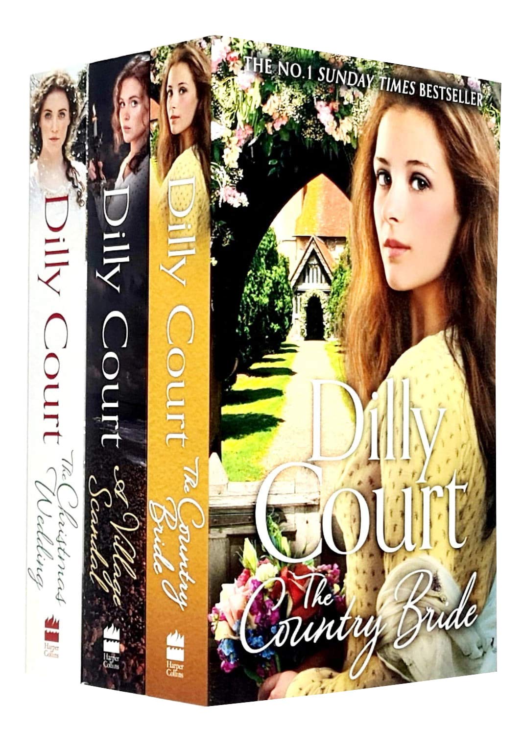 Dilly Court 3 Books Collection Set (The Country Bride, A Village Scandal, The Christmas Wedding) Contemporary literature Books