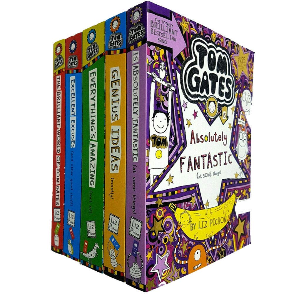 Tom Gates Series 1 Liz Pichon Collection 1 - 5 Books Set (The Brilliant World of Tom Gates, Excellent Excuses, Genius Ideas, Everything's Amazing, Is Absolutely Fantastic) - Liz Pichon book