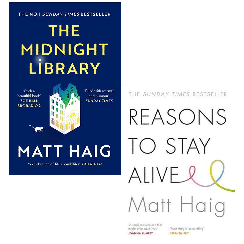 The Midnight Library & Reasons to Stay Alive By Matt Haig 2 Books Collection Set Fiction