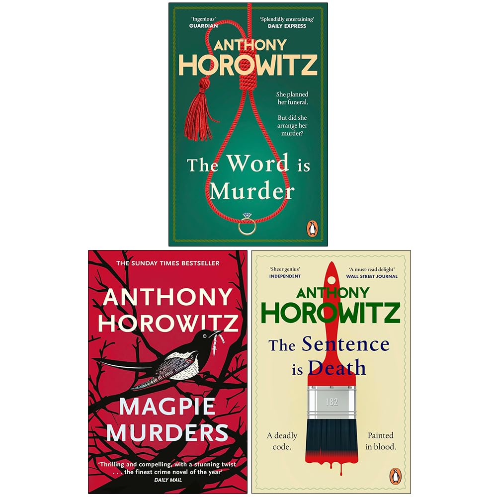 Anthony Horowitz Collection 3 Books Set (The Word Is Murder, Magpie Murders, The Sentence is Death) Fairy Tales & Legends