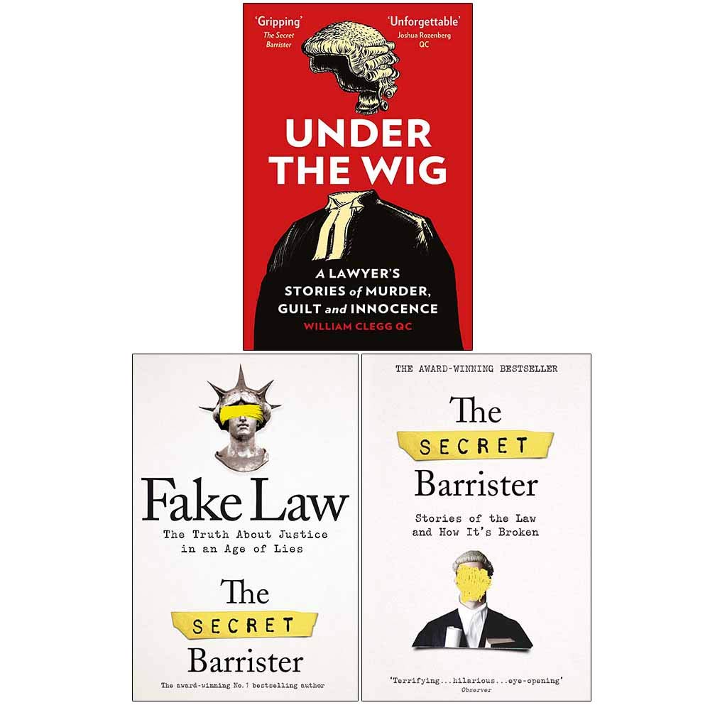 Under the Wig, Fake Law, The Secret Barrister 3 Books Collection Set Science