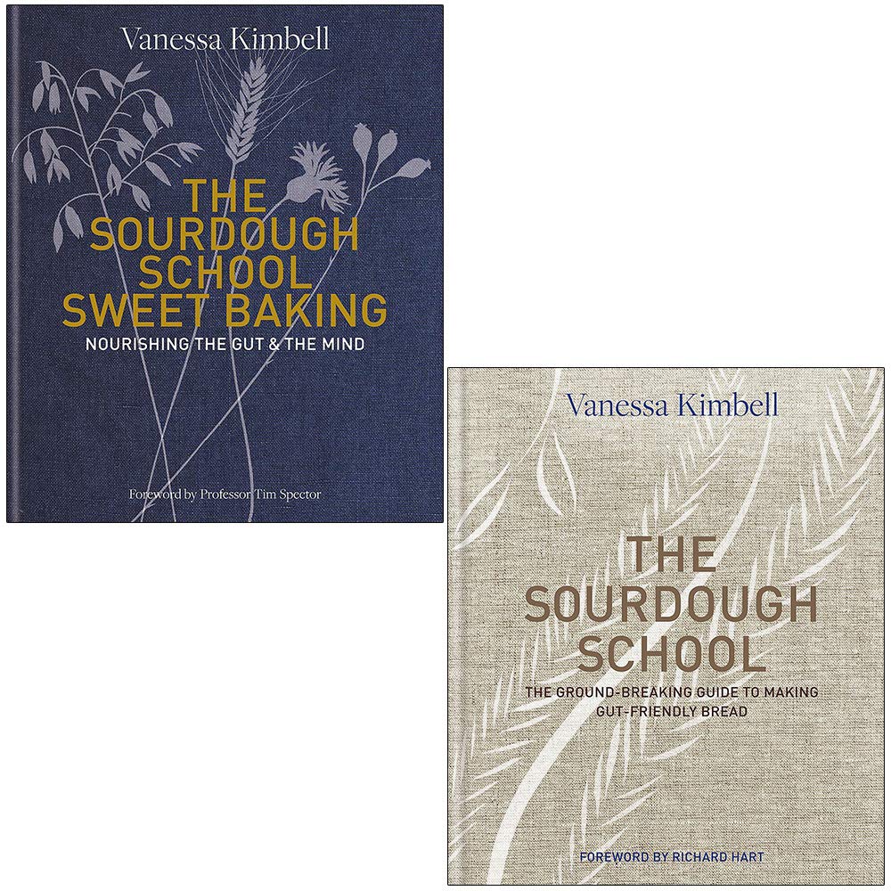 The Sourdough School Sweet Baking & The Sourdough School By Vanessa Kimbell 2 Books Collection Set Leisure, Home & Garden