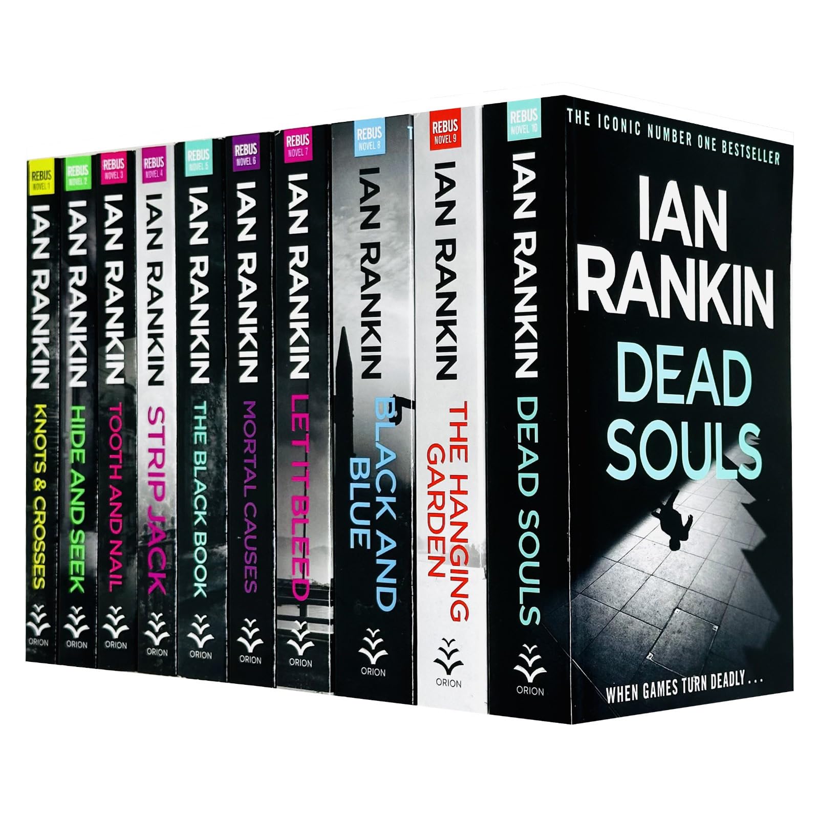 Ian Rankin Inspector Rebus Series Collection 10 Books Set (Knots And Crosses, Hide And Seek, Tooth And Nail, Strip Jack, The Black Book, Mortal Causes, The Falls, Rather Be the Devil and More) Contemporary literature Books
