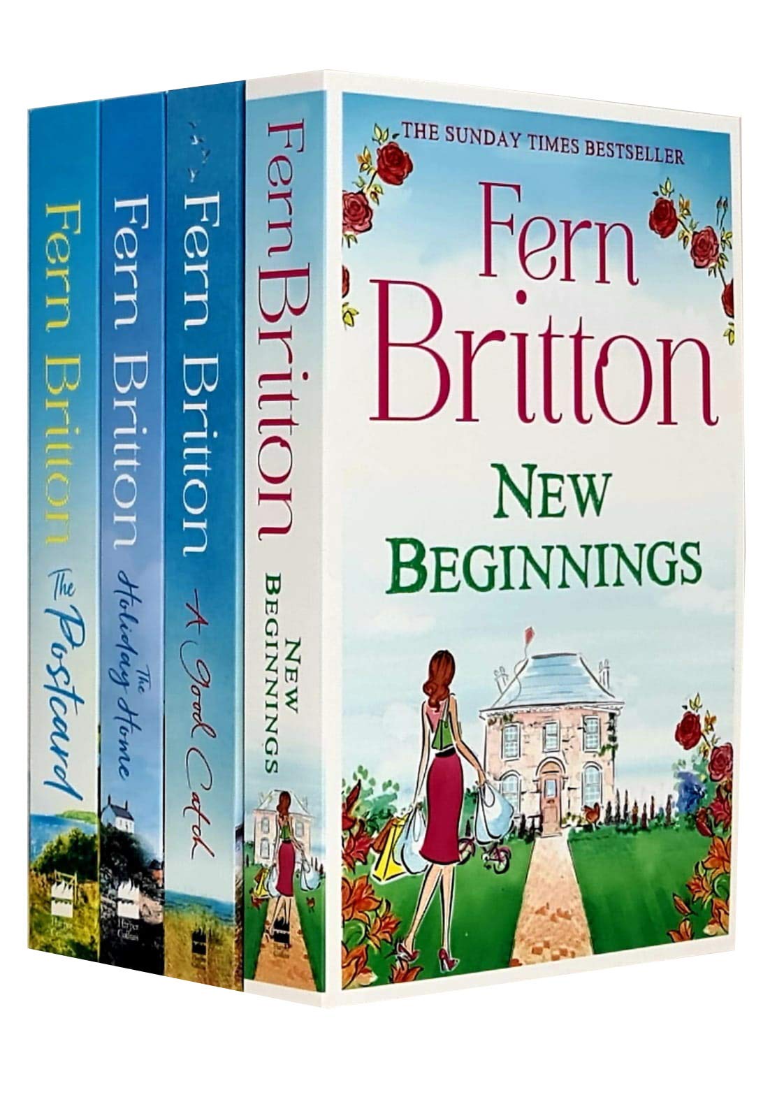 Fern Britton Collection 4 Books Set (New Beginnings, A Good Catch, The Holiday Home, The Postcard) Contemporary literature