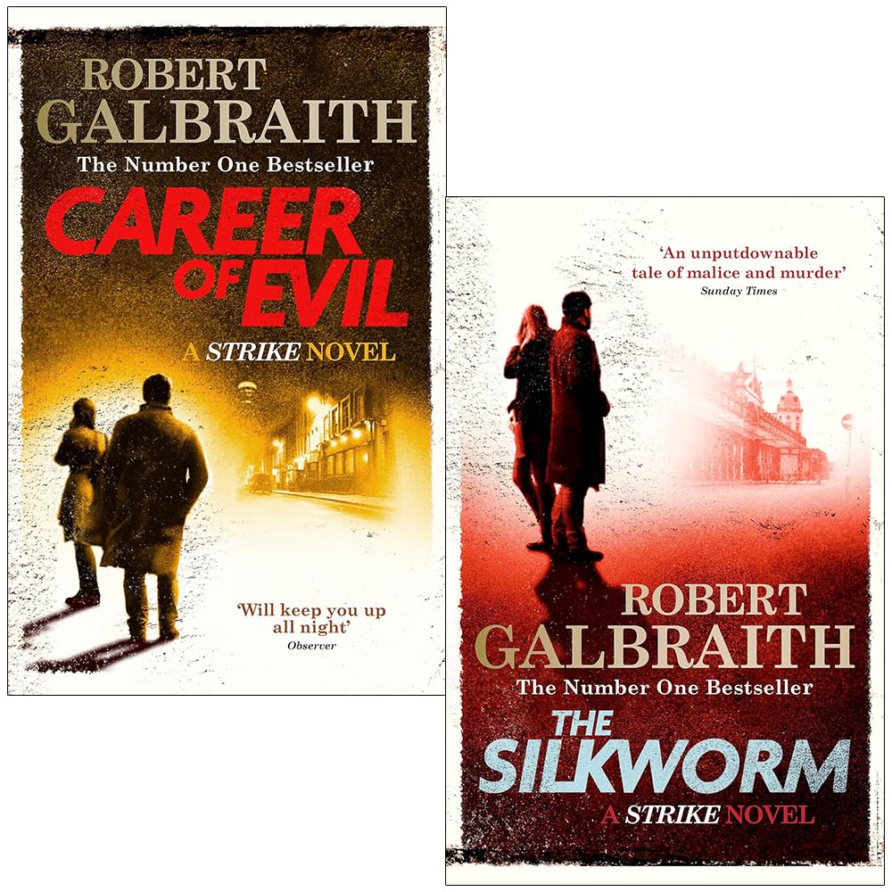 Cormoran Strike Serie 2 Büchersammlung von Robert Galbraith (Die Seidenraupe, Karriere des Bösen) Contemporary literature