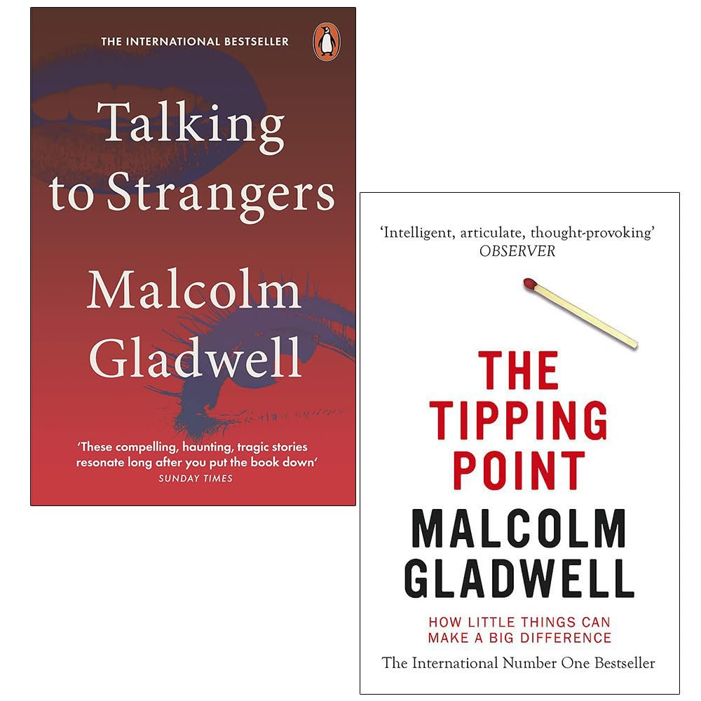 Talking to Strangers & The Tipping Point By Malcolm Gladwell 2 Books Collection Set Business, Finance & Career