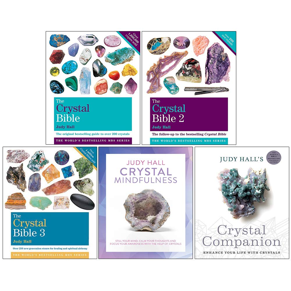 Judy Hall 5 Books Collection Set (The Crystal Bible, The Crystal Bible 2, The Crystal Bible 3, Crystal Mindfulness & Crystal Companion) Religion & Esotericism