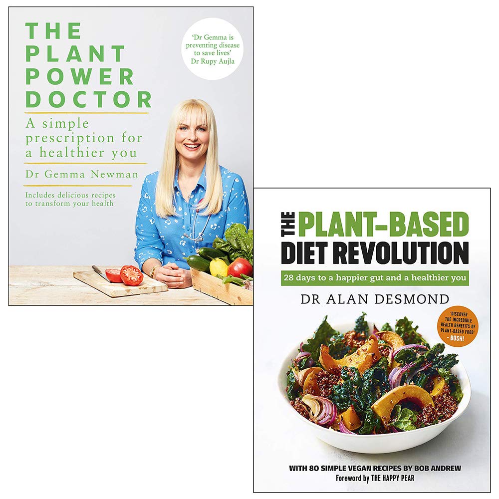 The Plant Power Doctor By Dr Gemma Newman & The Plant-Based Diet Revolution By Dr Alan Desmond 2 Books Collection Set Leisure, Home & Garden