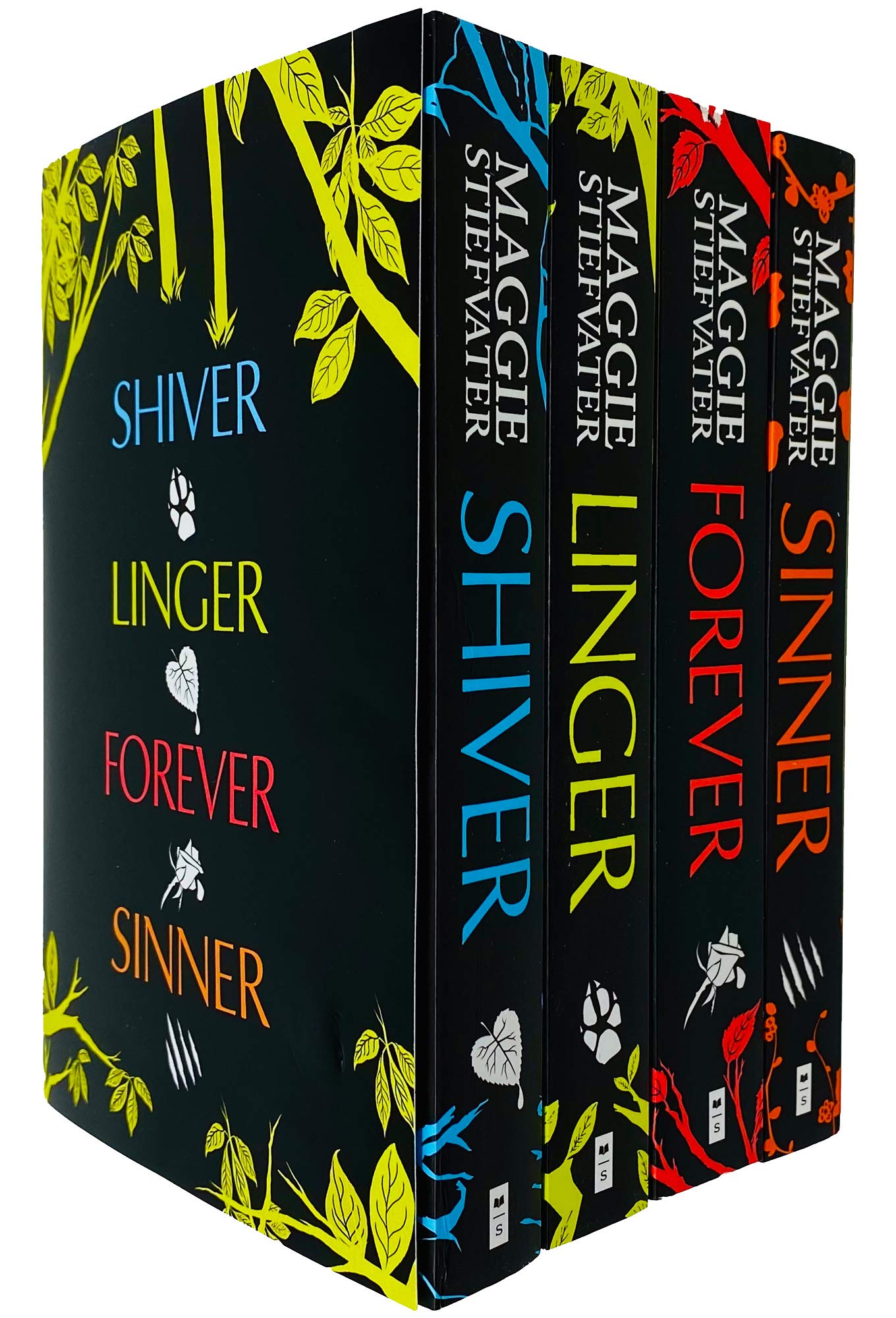 Wolves of Mercy Falls Series Books 1 - 4 Collection Set by Maggie Stiefvater (Shiver, Linger, Forever & Sinner) Romance