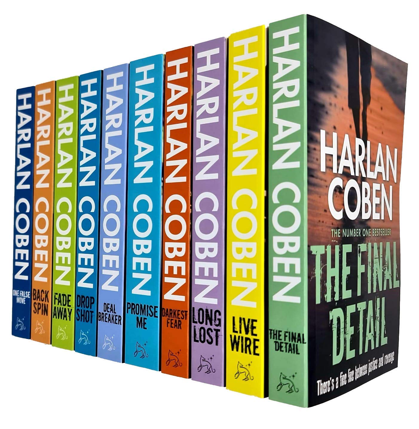 Harlan Coben Myron Bolitar Series Collection 1-10 Books Set (Deal Breaker, Drop Shot, Fade Away, Back Spin, One False Move, The Final Detail, Darkest Fear, Promise Me, Long Lost, Live Wire) Contemporary literature Books